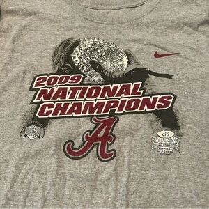 Vintage Alabama Crimson Tide Nike 2009 Football National Championship Shirt XL